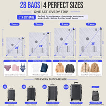 Load image into Gallery viewer, 28 pack vacuum storage bags
